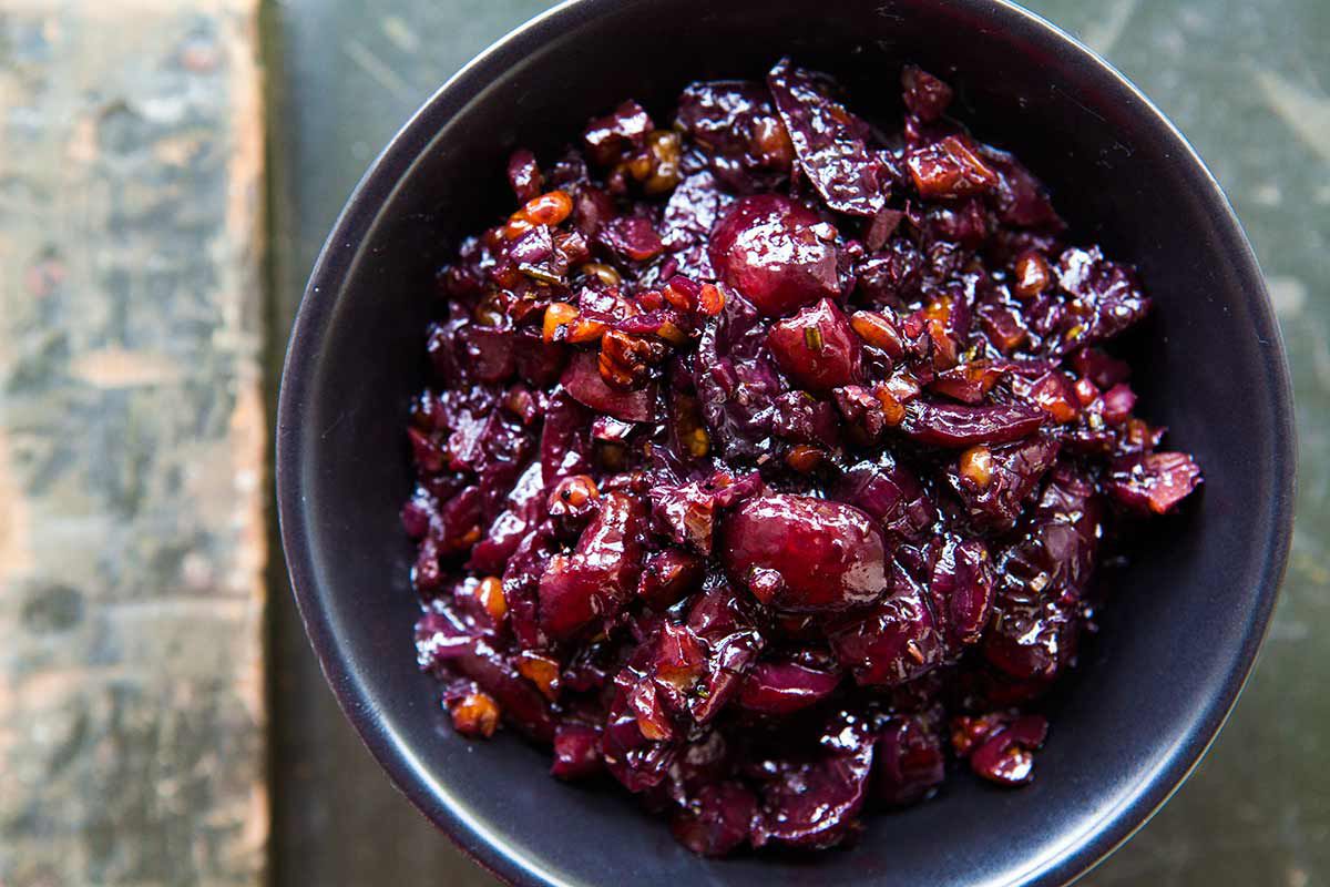Savory Cherry Compote Recipe Image