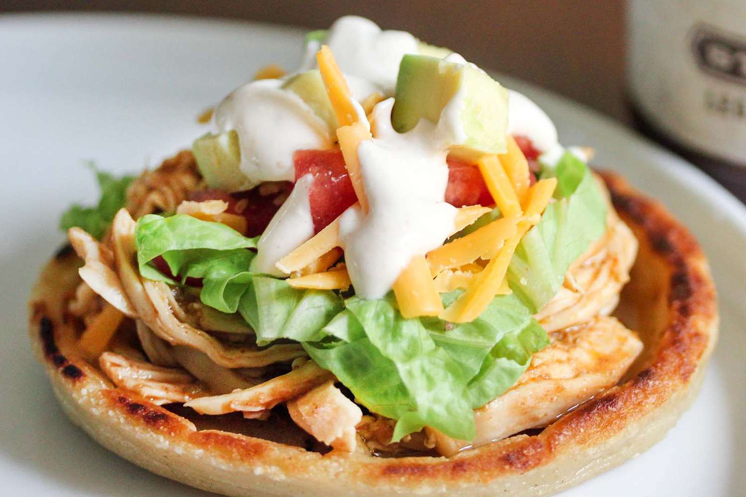 BBQ Pulled Chicken Sopes Recipe Image
