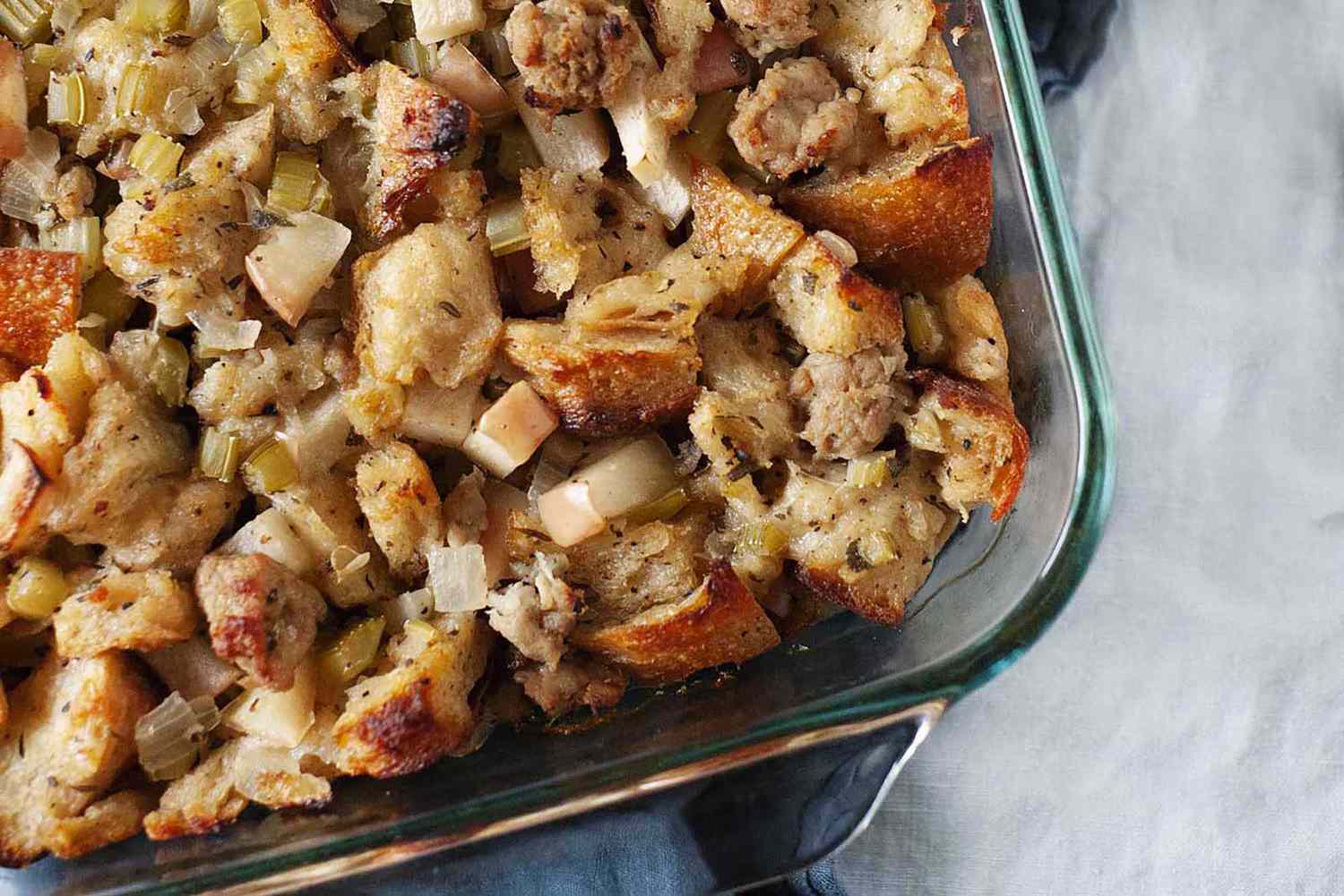 Thanksgiving Stuffing with Sausage and Apples Recipe Image