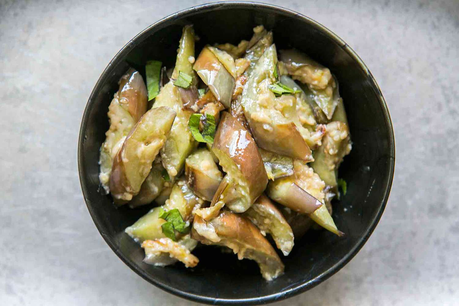 Stir Fried Japanese Eggplant with Ginger and Miso Recipe Image