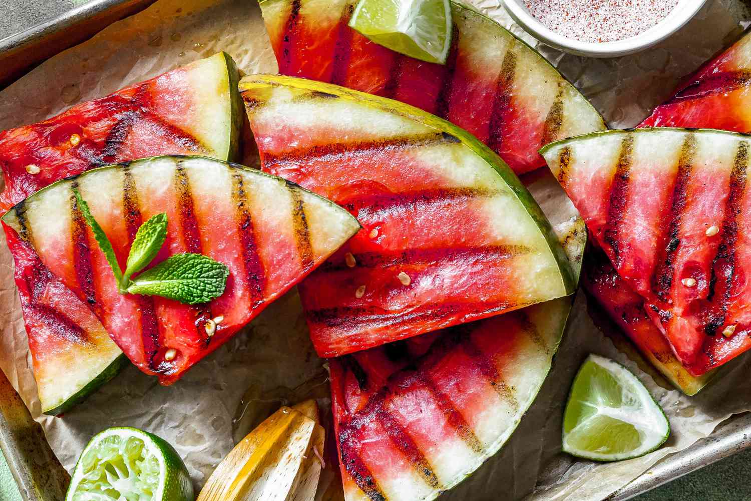 Sweet and Salty Grilled Watermelon Recipe Image
