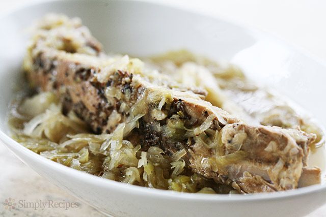 Spare Ribs, Cabbage, and Sauerkraut Recipe Image