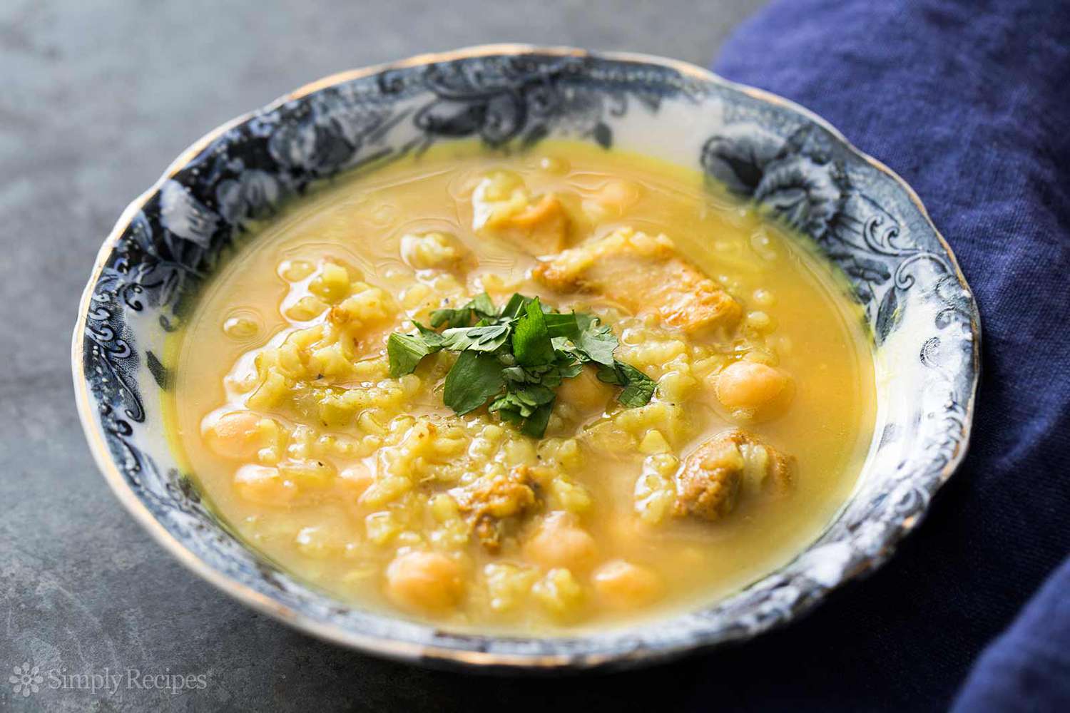 Lemon Chicken Chickpea Soup Recipe Image