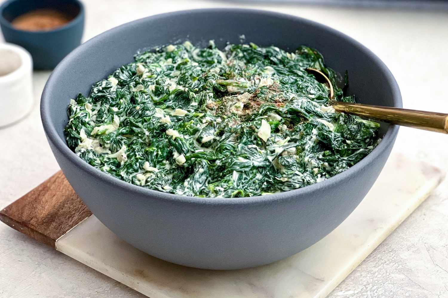 Vegan Creamed Spinach Recipe Image