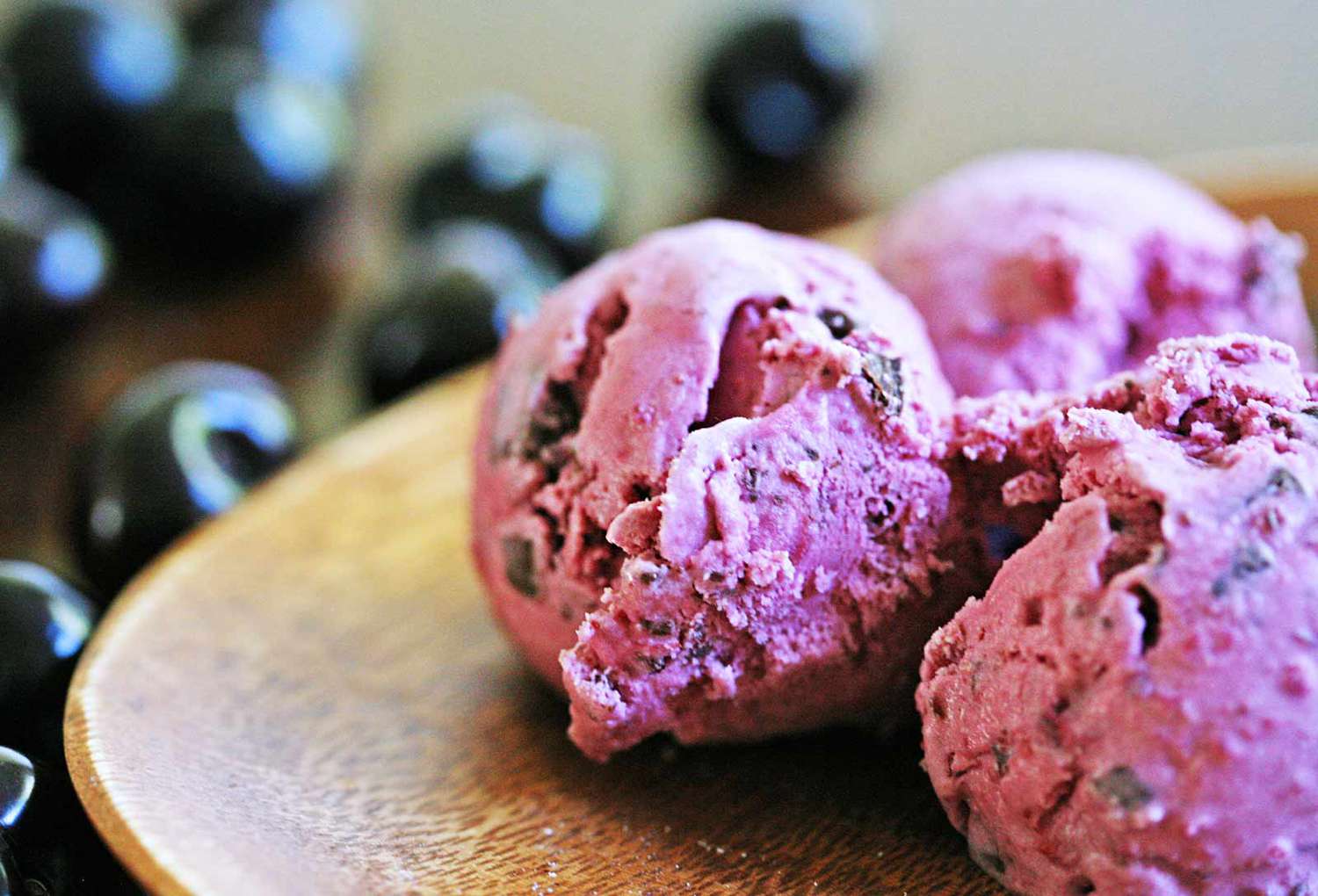 Cherry Ice Cream with Chocolate Chips Recipe Image