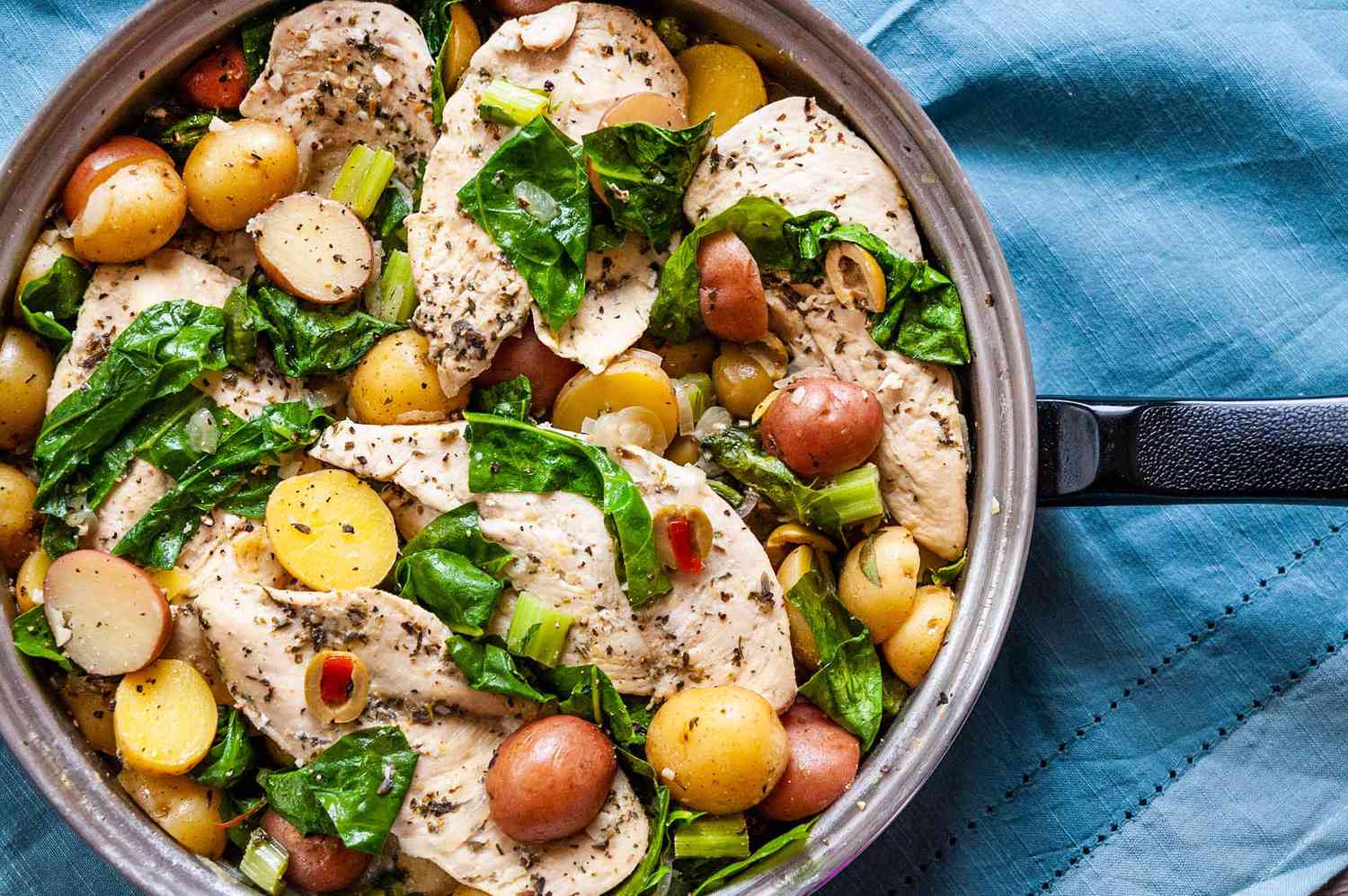 Herbes de Provence Skillet Chicken {Freezer Meal!} Image