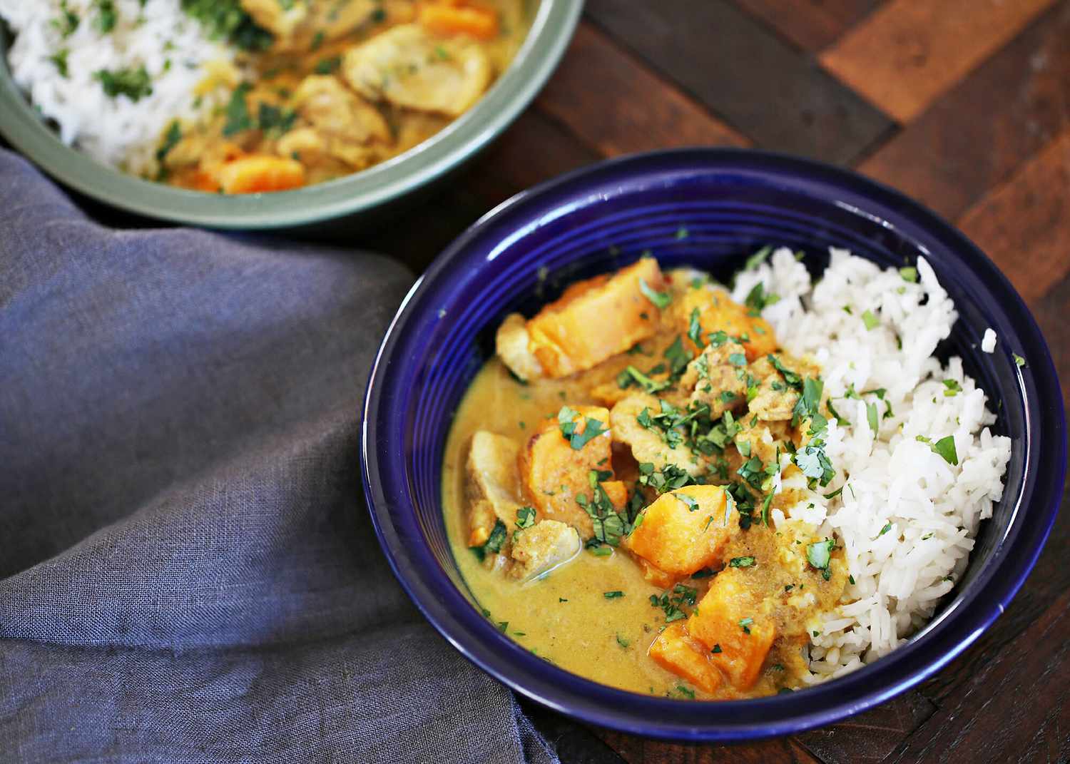 Chicken Curry with Sweet Potato and Lemongrass Recipe Image