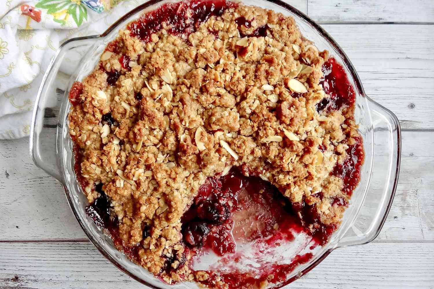 Bourbon Cherry Crisp Recipe Image