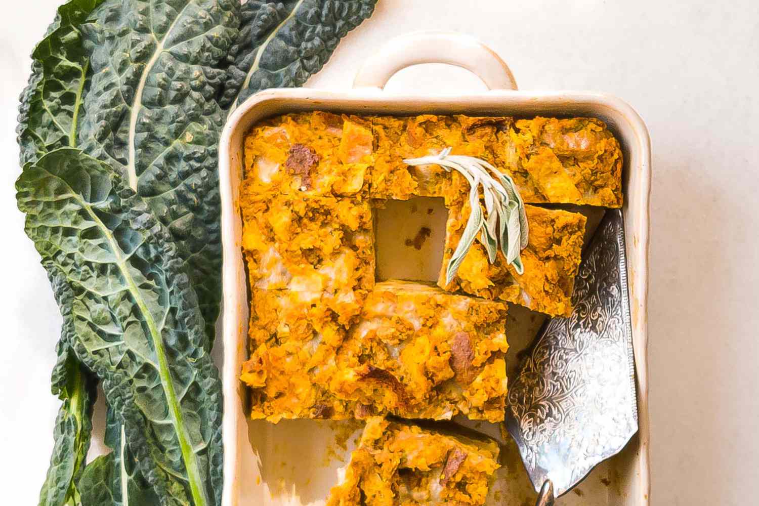 Breakfast Casserole with Butternut Squash and Kale Recipe Image