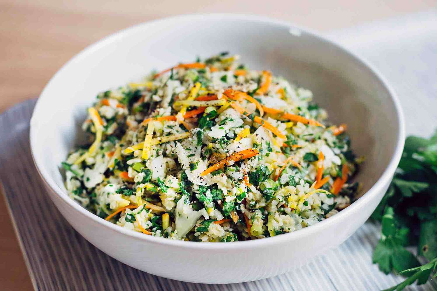 Tabbouleh with Cauliflower, Carrots, and Beets Recipe Image