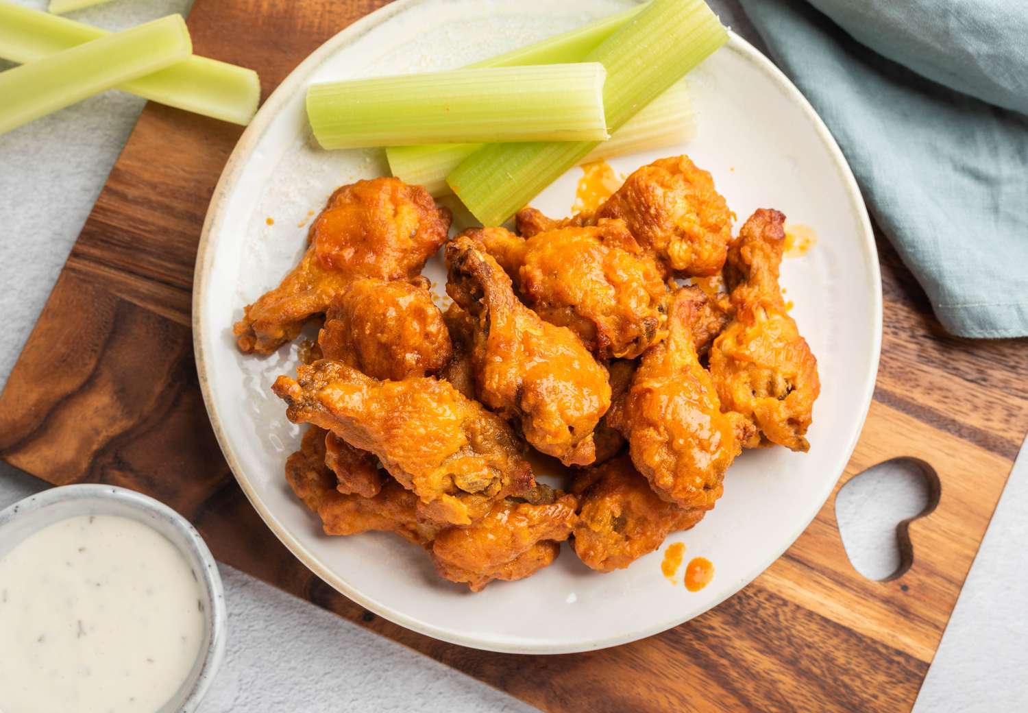 Hot and Spicy Baked Chicken Drumettes or Wings Recipe Image