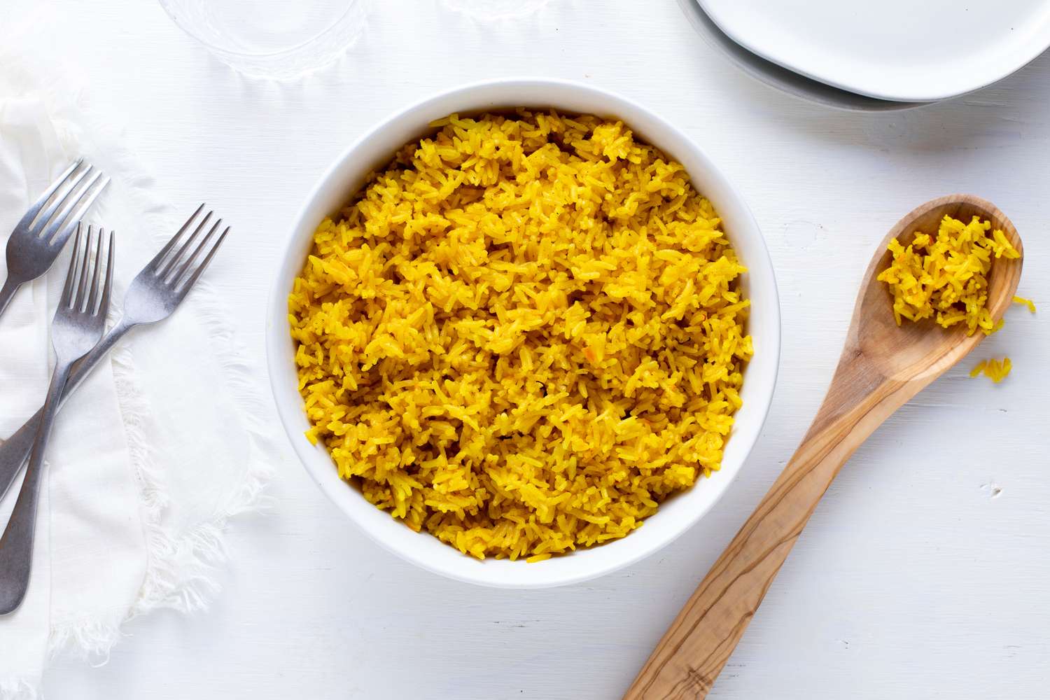 Easy Rice Cooker Saffron Rice Recipe Image