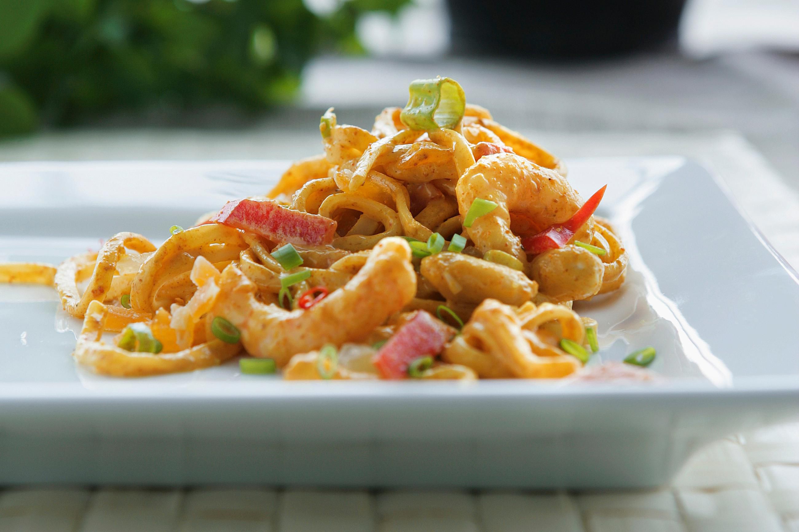 Stephanie's Curried Ginger and Peanut Shrimp Image