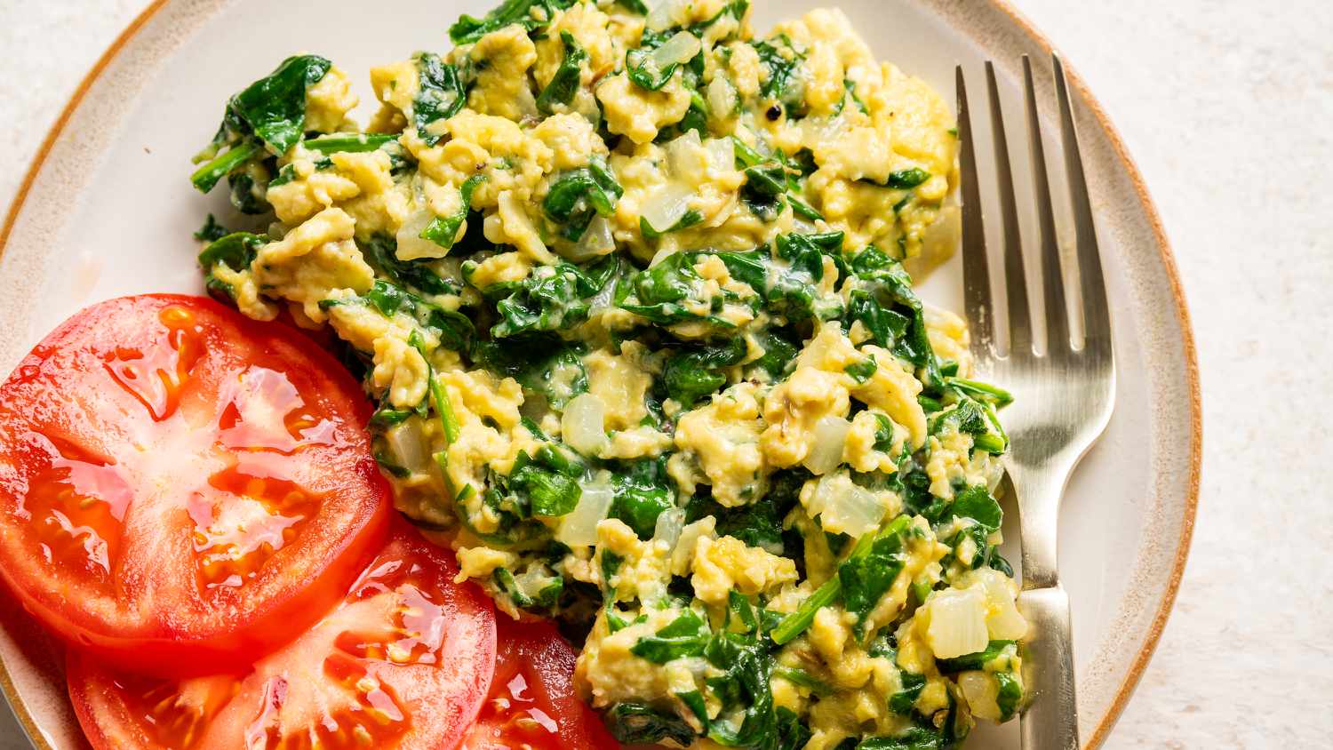 Scrambled Eggs With Spinach Recipes Image