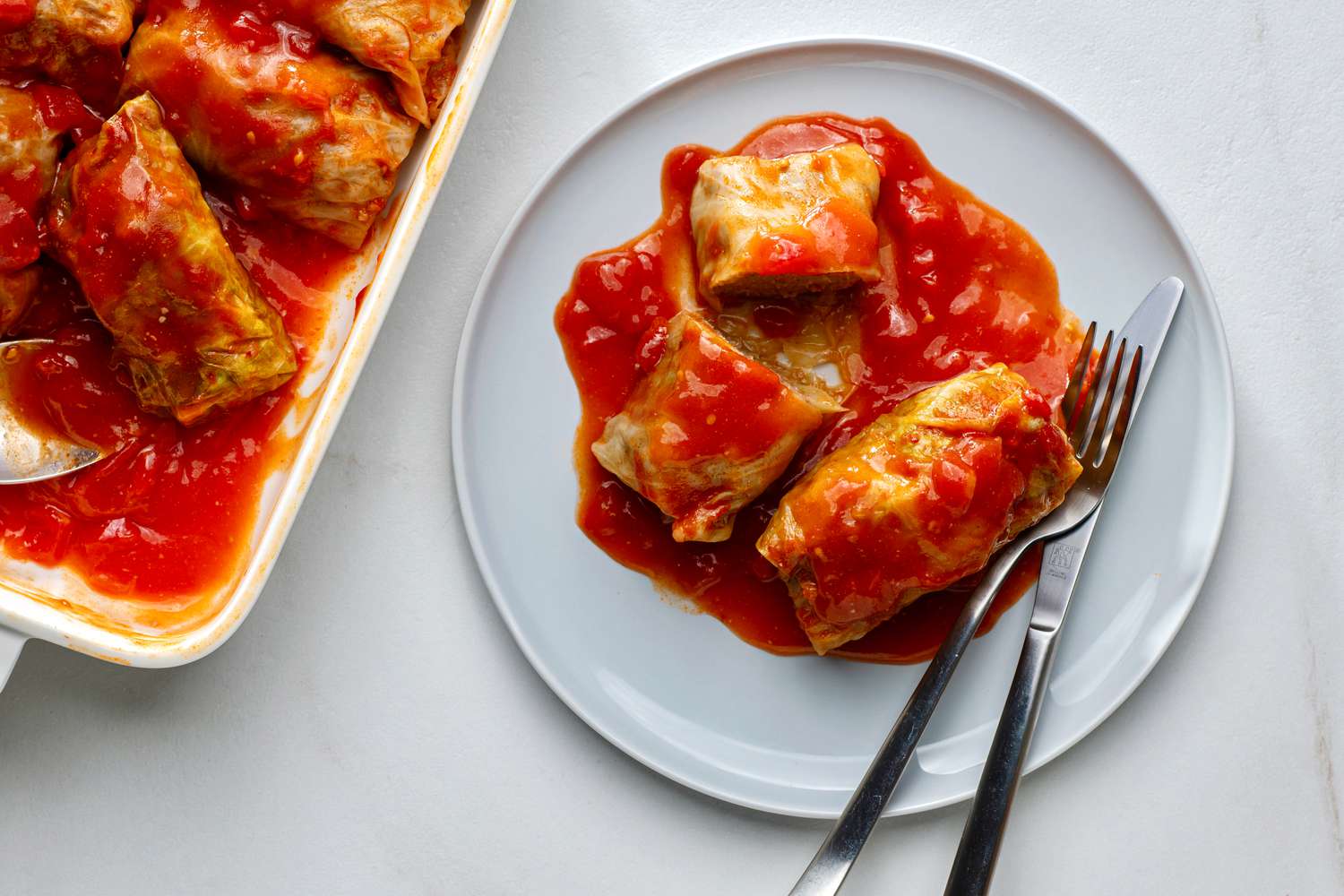 Baked Stuffed Cabbage Rolls Recipe Image