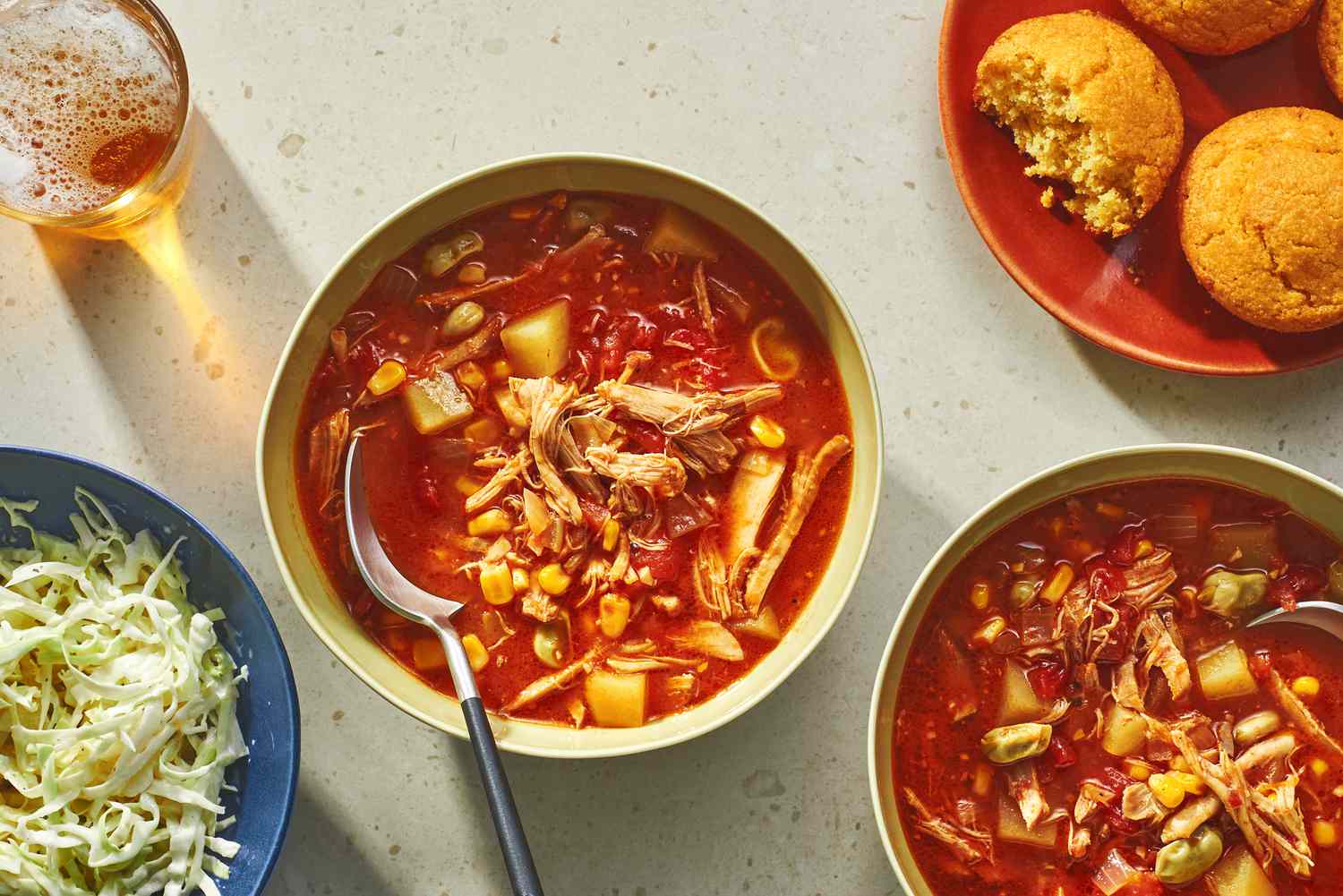 Traditional Brunswick Stew With Pork and Chicken Recipe Image
