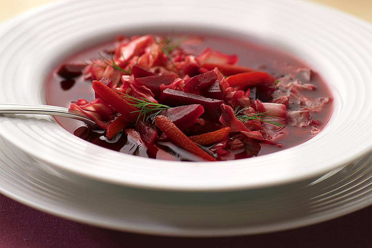 Ukrainian Beetroot Soup (Borshch) Recipe Image