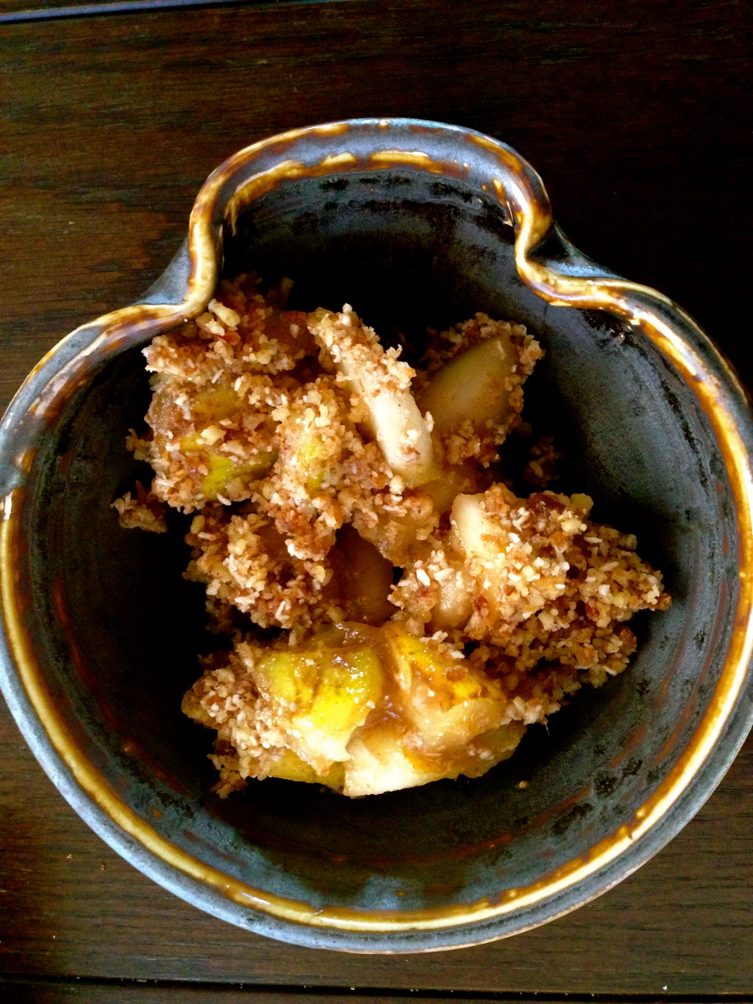 Raw Spiced Pear Cobbler Recipe Image