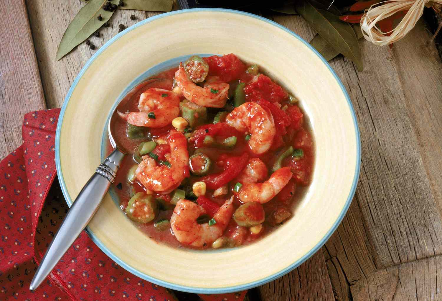 Basic Seafood Gumbo Recipe With Classic Herbs and Okra Image