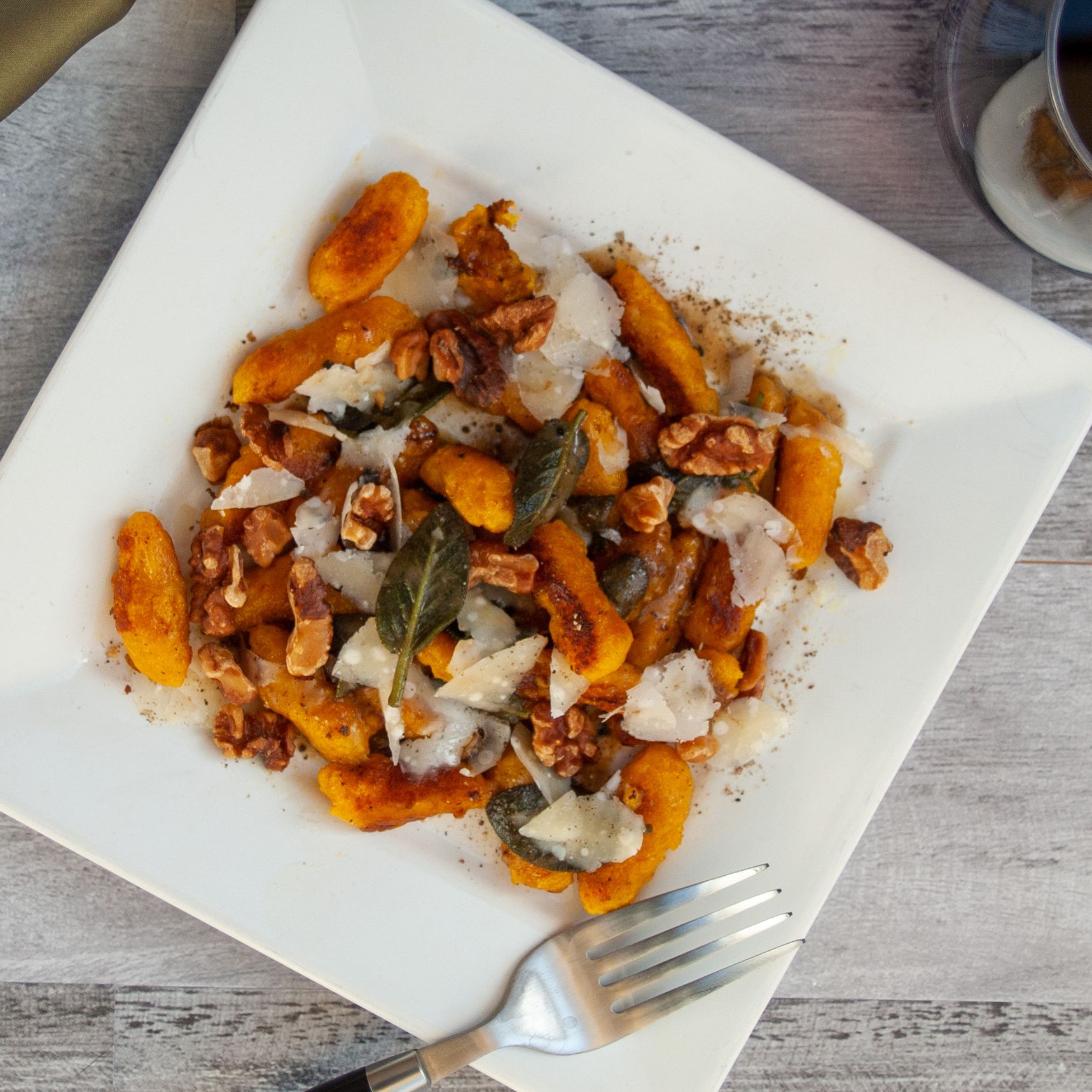 Winter Squash Gnocchi With Fried Sage and Walnuts Image
