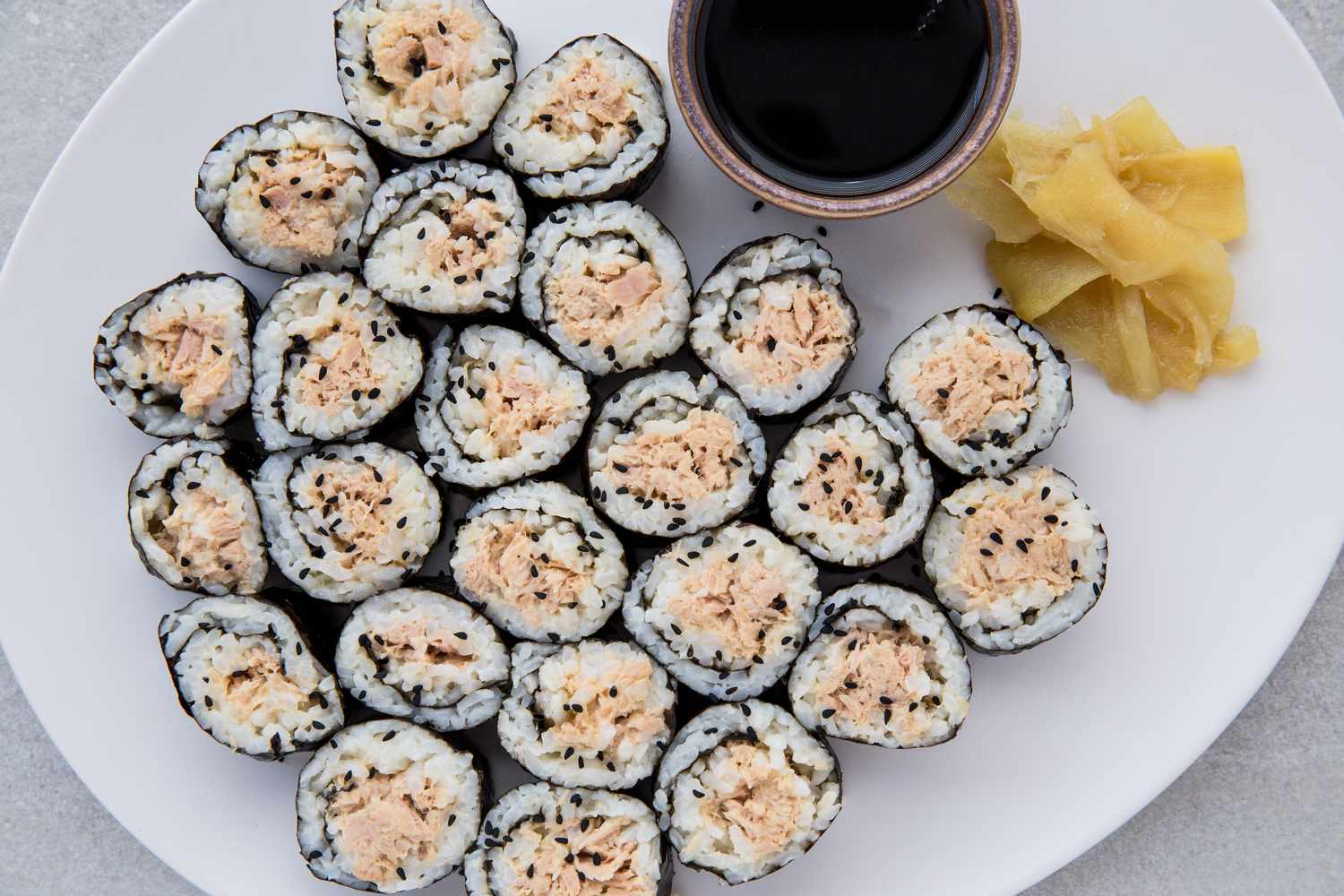 Japanese Sushi Roll (Makizushi) With Canned Tuna Image