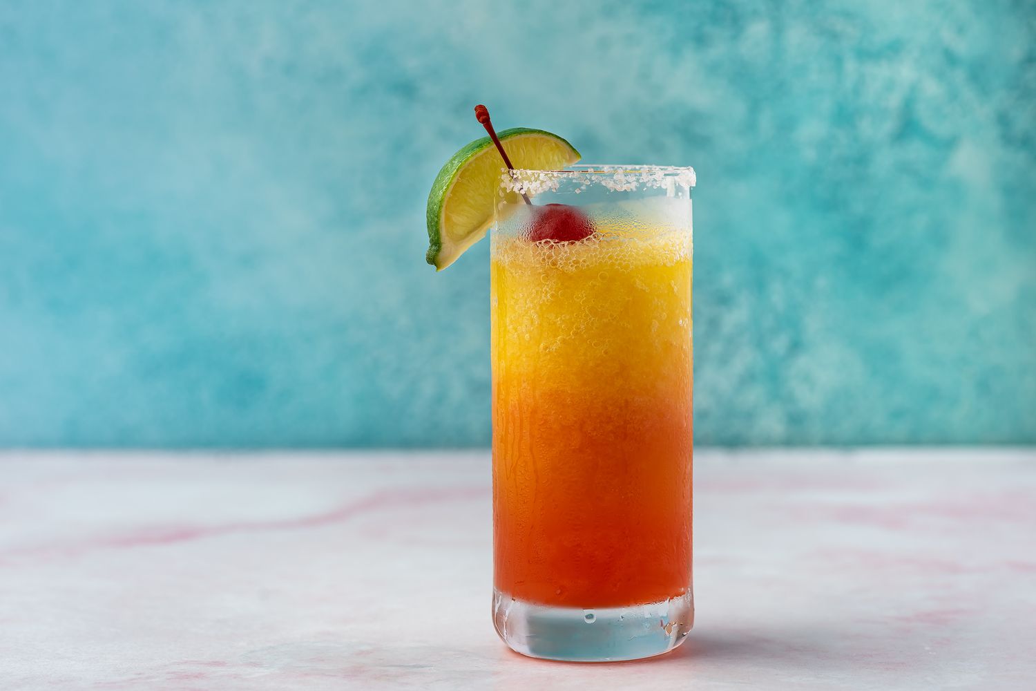 Frozen Tequila Sunrise Margarita Recipe Image