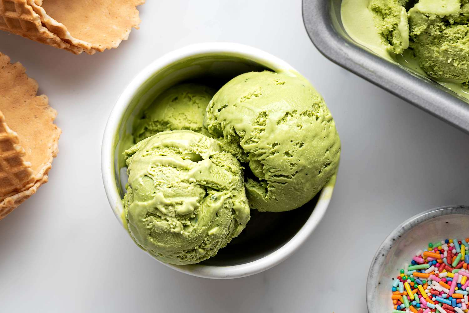 Matcha (Green Tea) Ice Cream Recipe Image