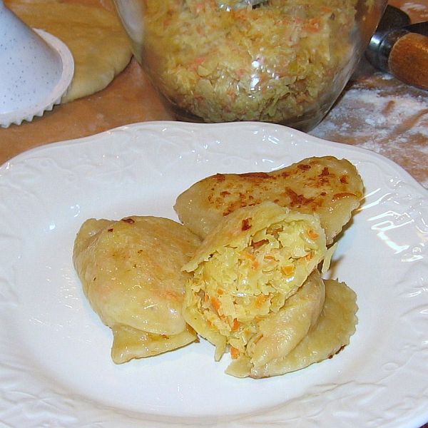Make Traditional Polish Sauerkraut Pierogi Image