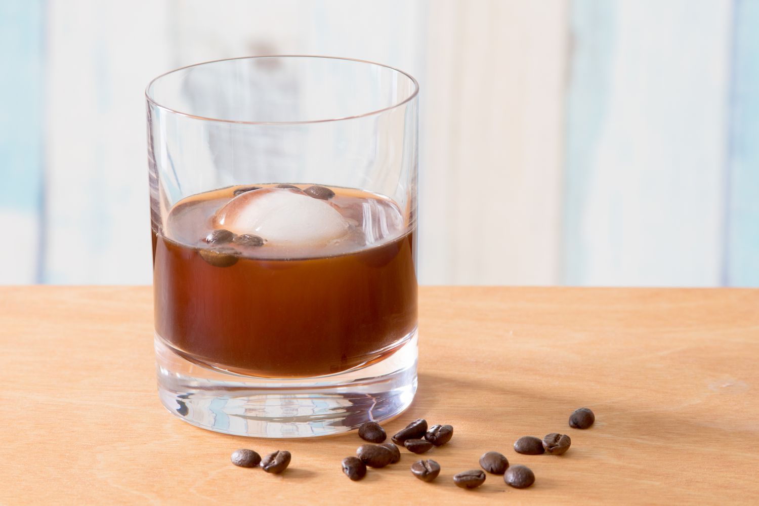 Coffee Old-Fashioned Bourbon Cocktail Recipe Image