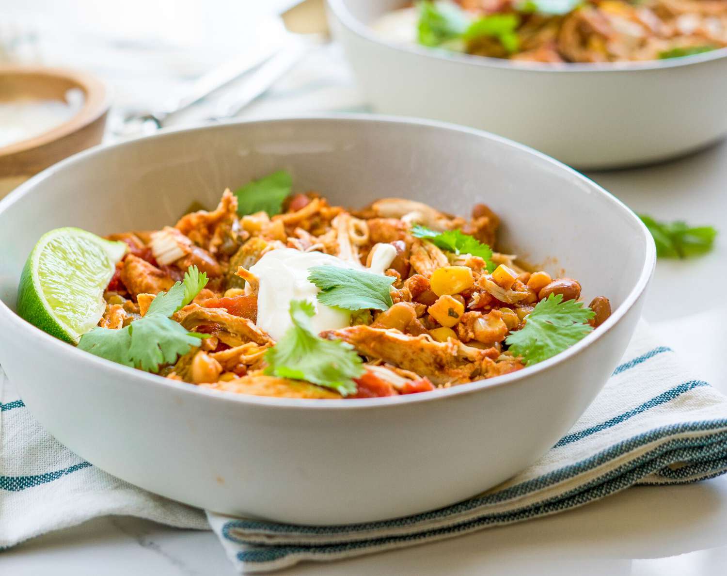 Easy Slow Cooker Chicken Chili Recipe Image