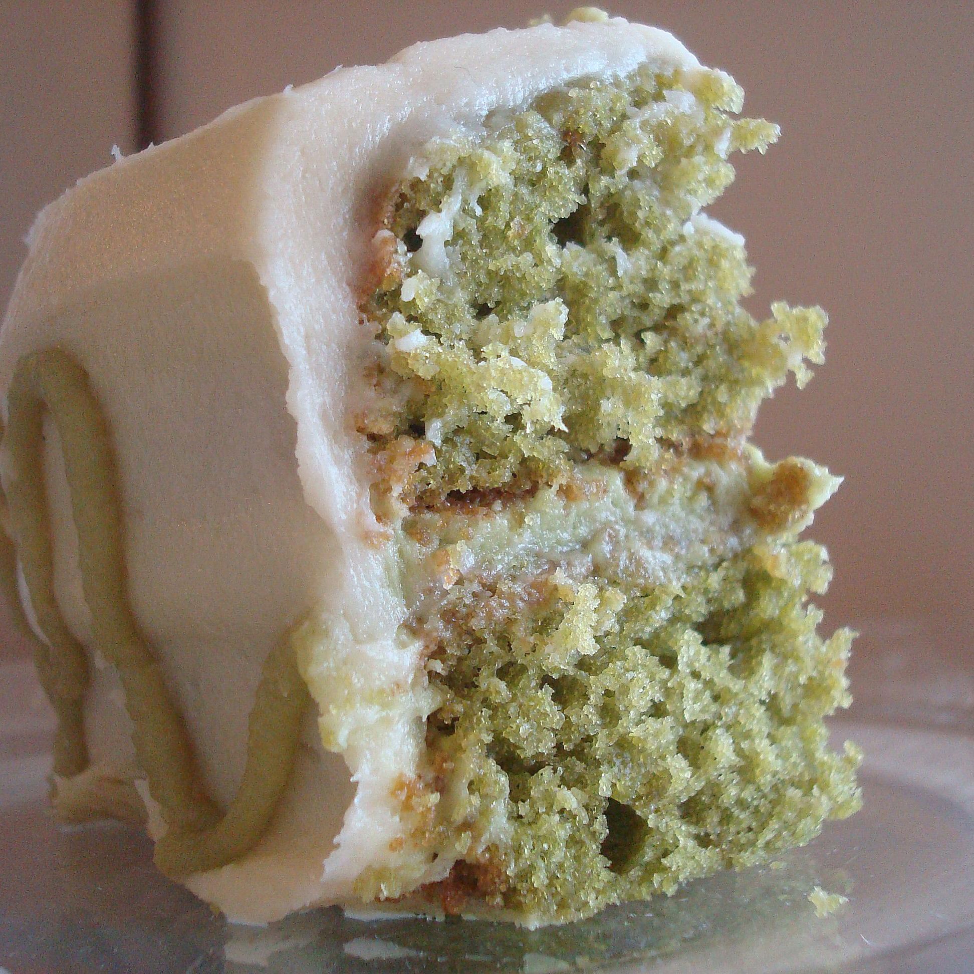 Green Tea Cake with White Chocolate Buttercream Recipe Image