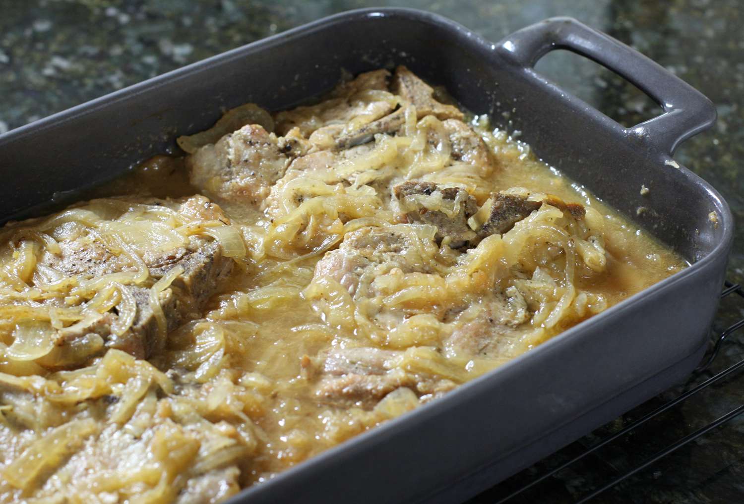Pork Chop and Sauerkraut Bake Recipe Image