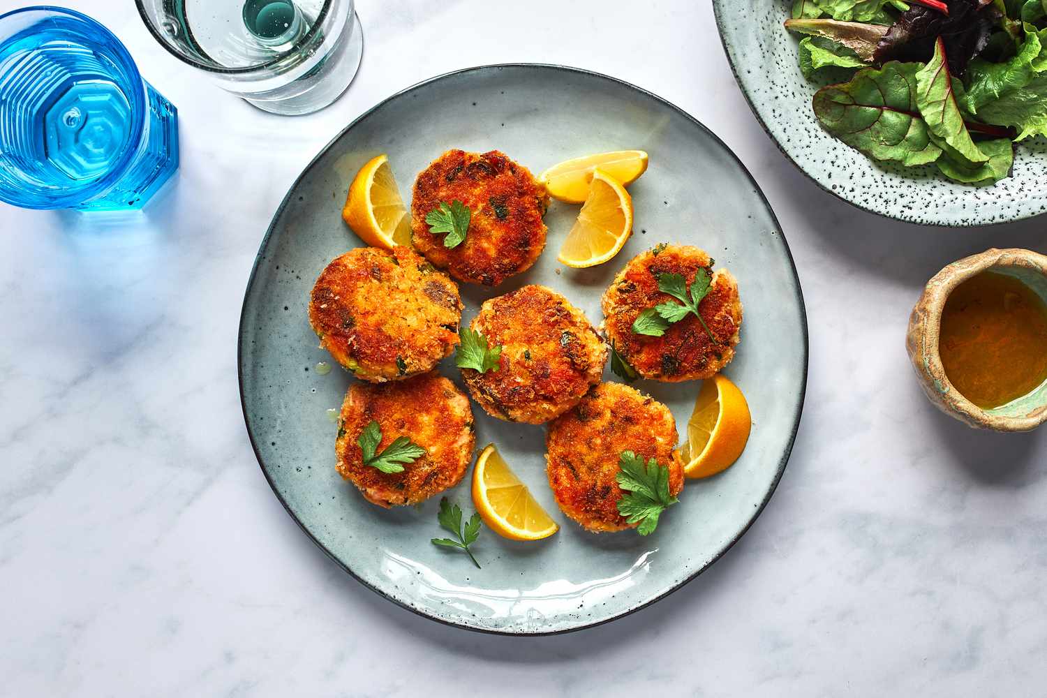 Panko-Crusted Salmon Cakes Recipe Image