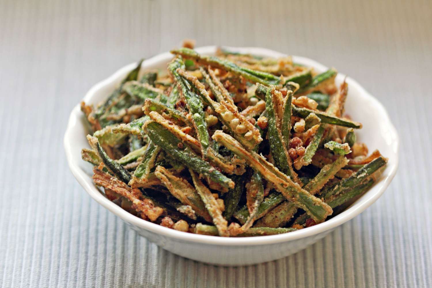 Kurkuri Bhindi (Indian Crispy Okra) Recipe Image