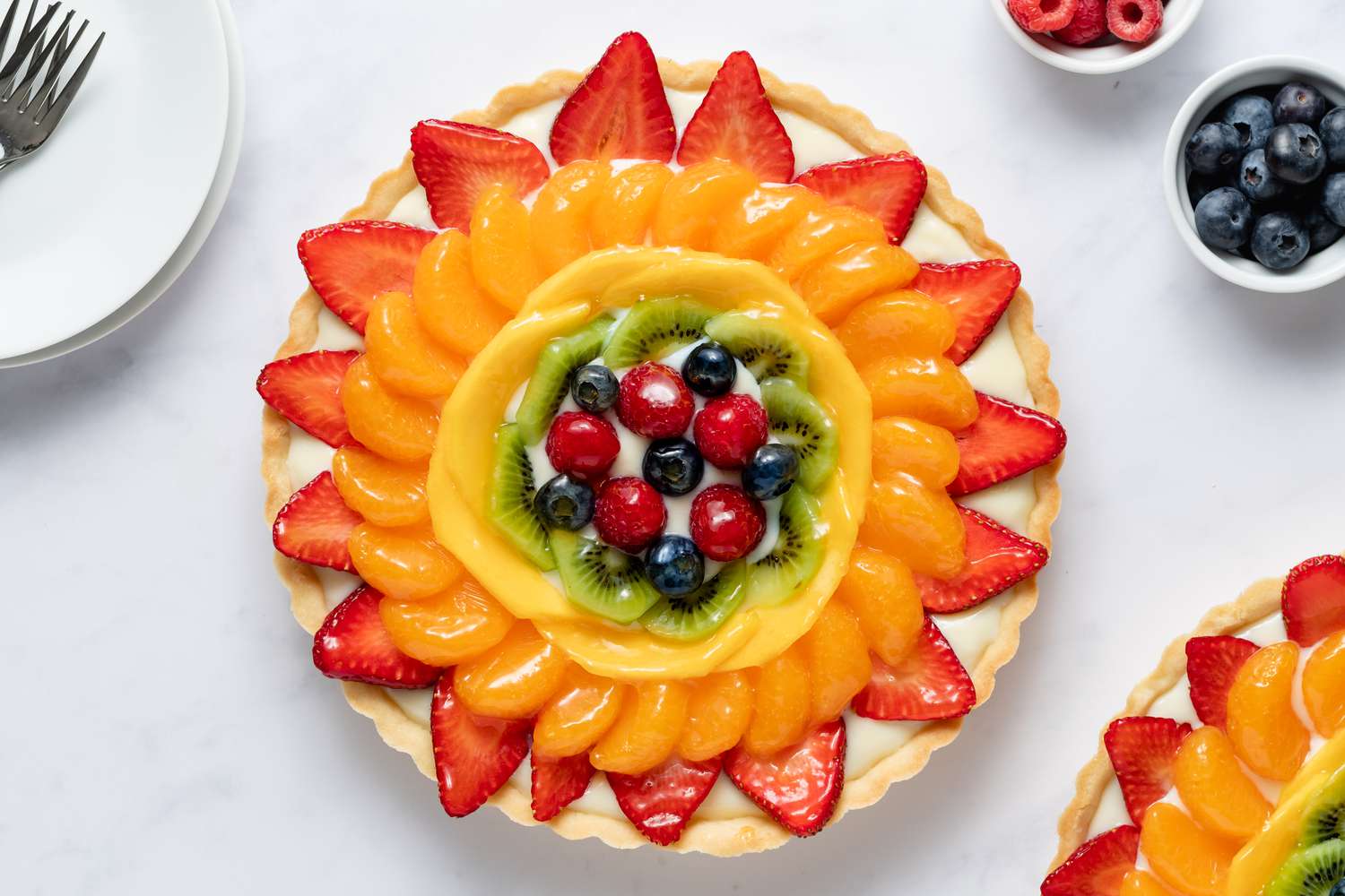 Glazed Fruit Tart Recipe Image