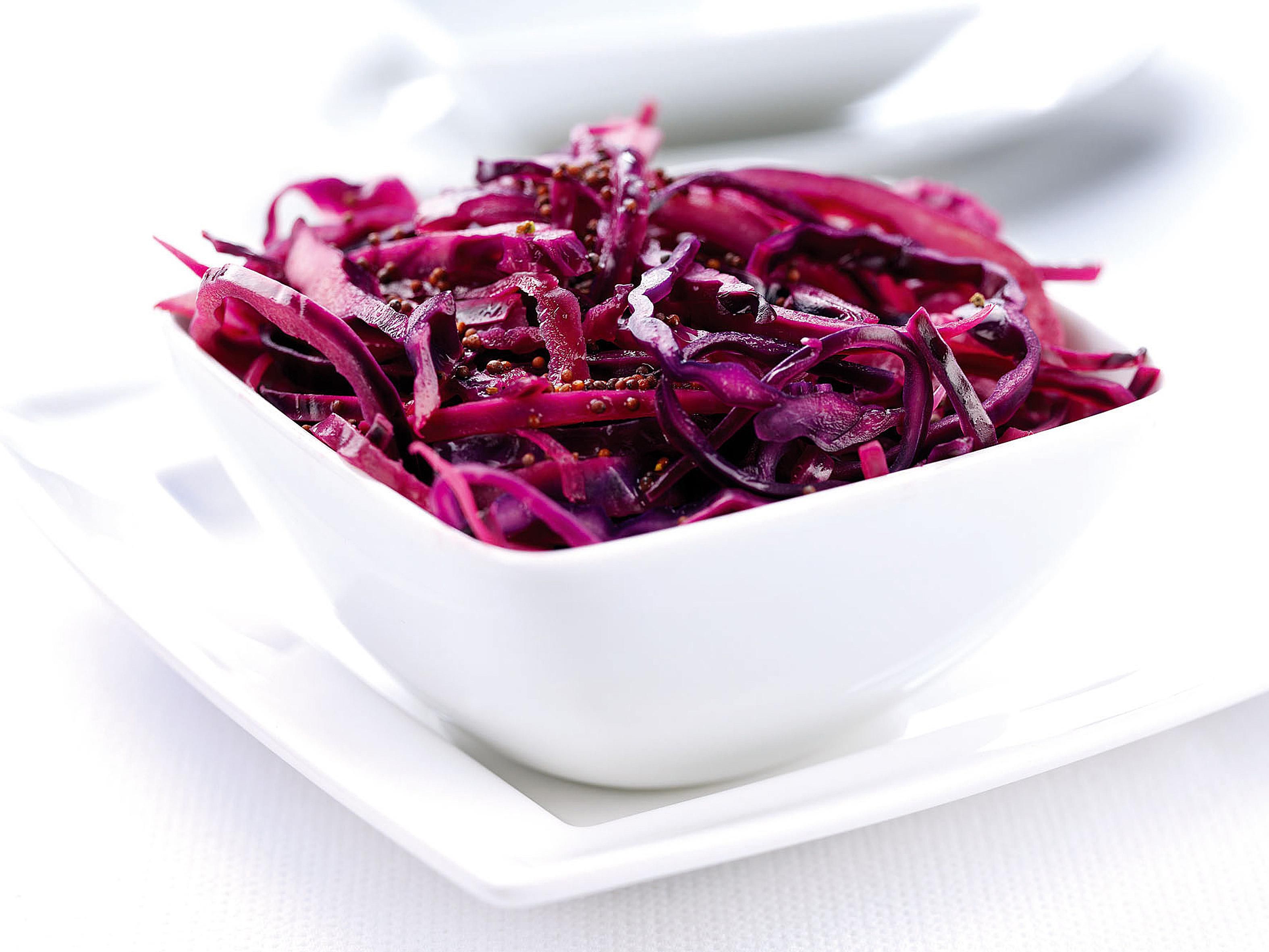 Easy Red Cabbage, Apple and Mustard Recipe Image