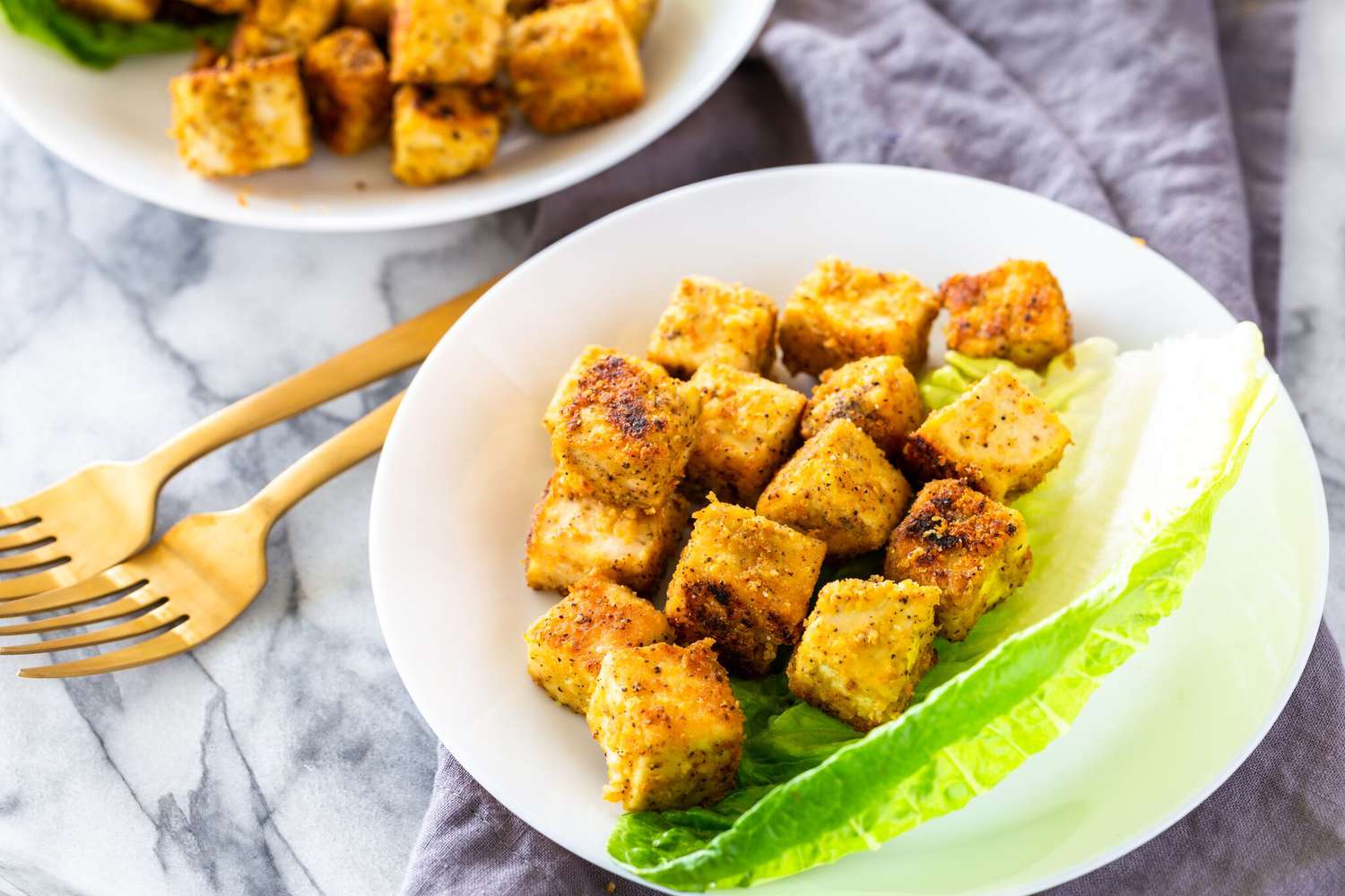 Easy Vegan Fried Tofu Recipe Image