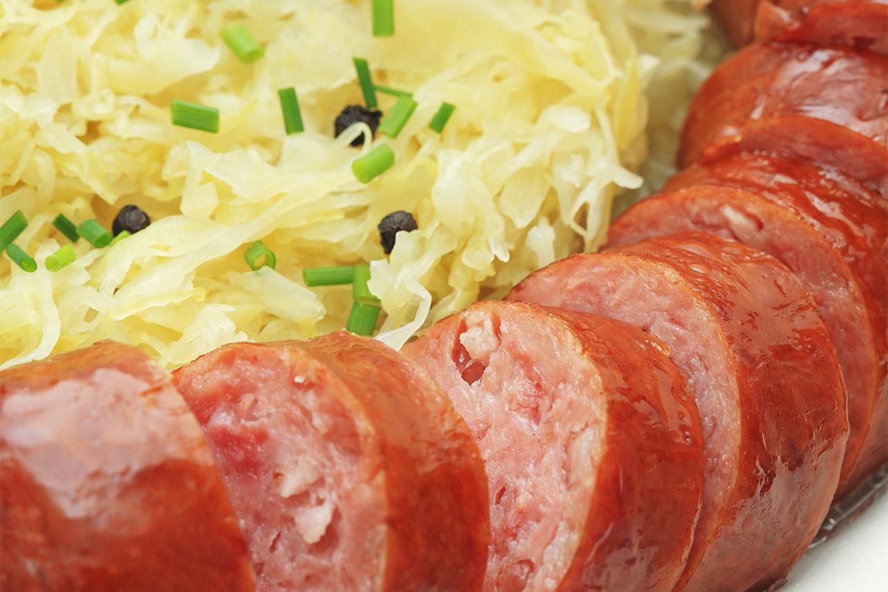 Polish Smoked Sausage and Sauerkraut Recipe Image
