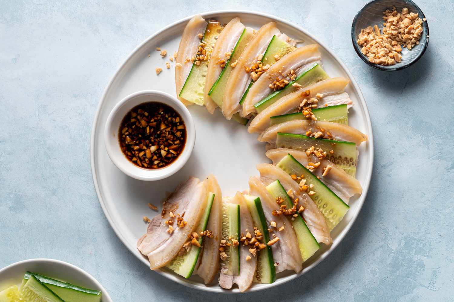 Boiled Pork Belly With Garlic Sauce Recipe Image