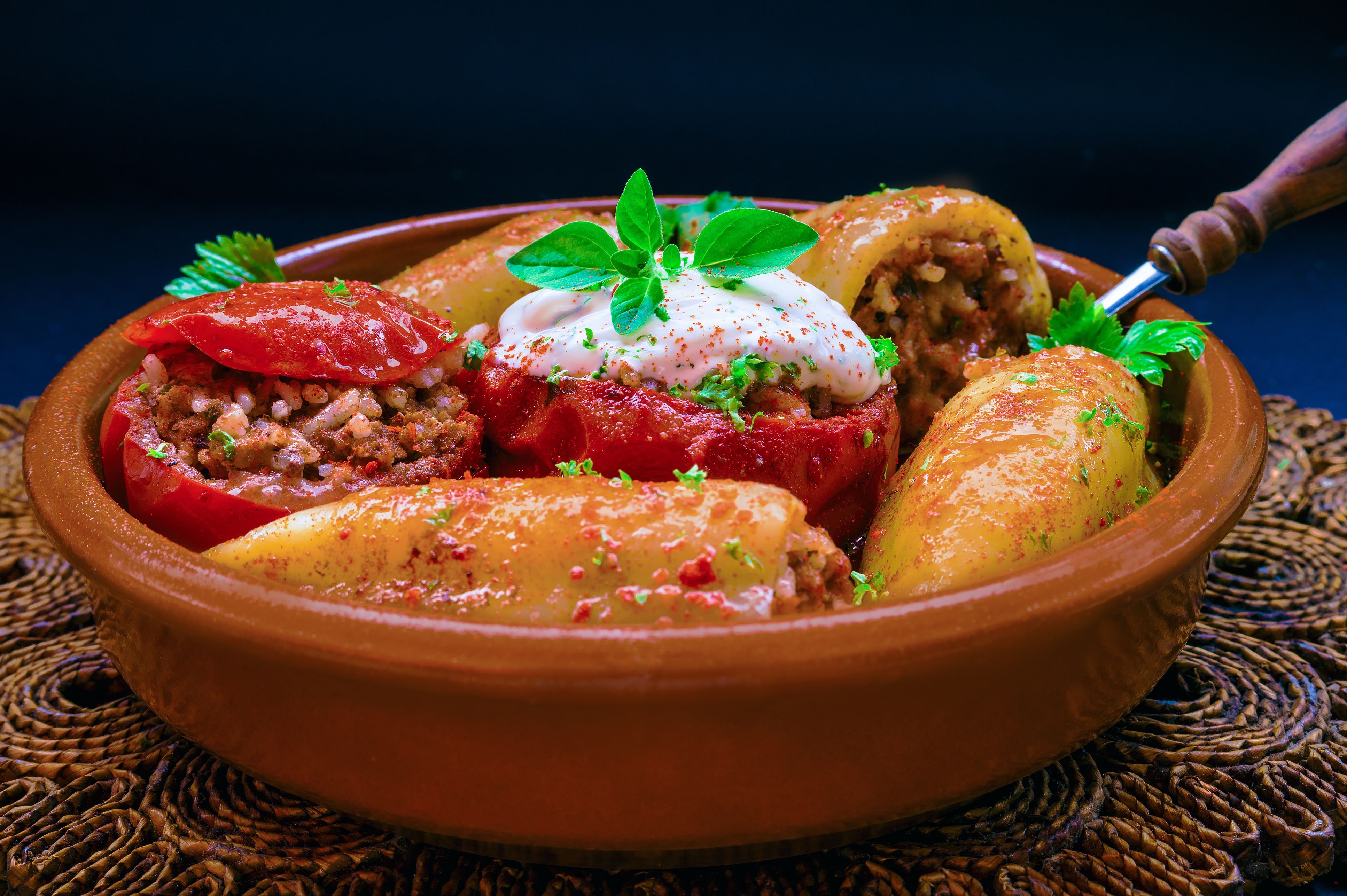 Spanish Stuffed Peppers Recipe Image