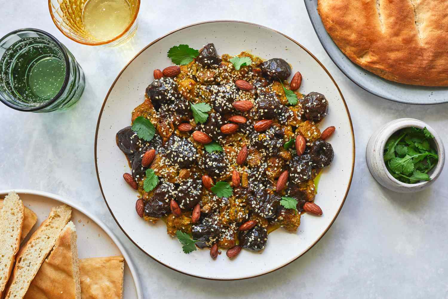Pressure Cooker Moroccan Lamb or Beef Tagine With Prunes Image