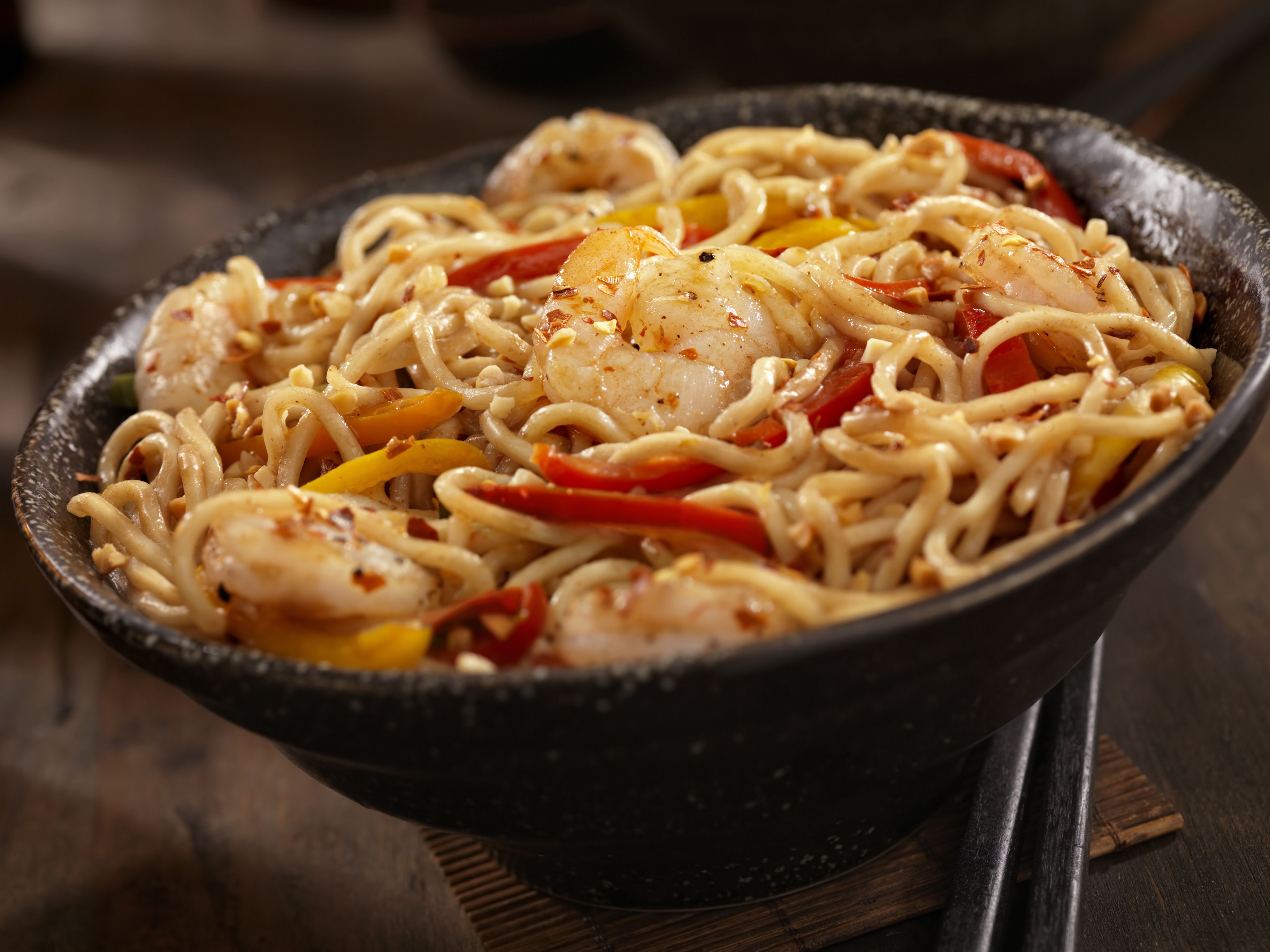 Kung Pao Shrimp Recipe With Chilies and Cashews Image