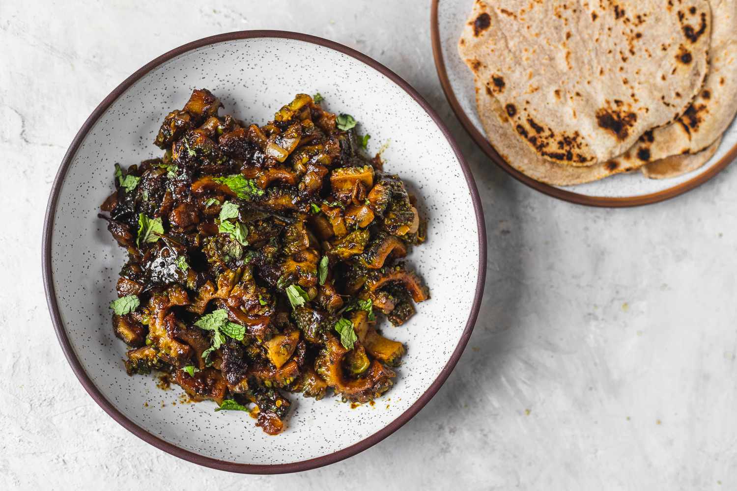 Khatta Meetha Karela: Bitter Gourd Recipe Image
