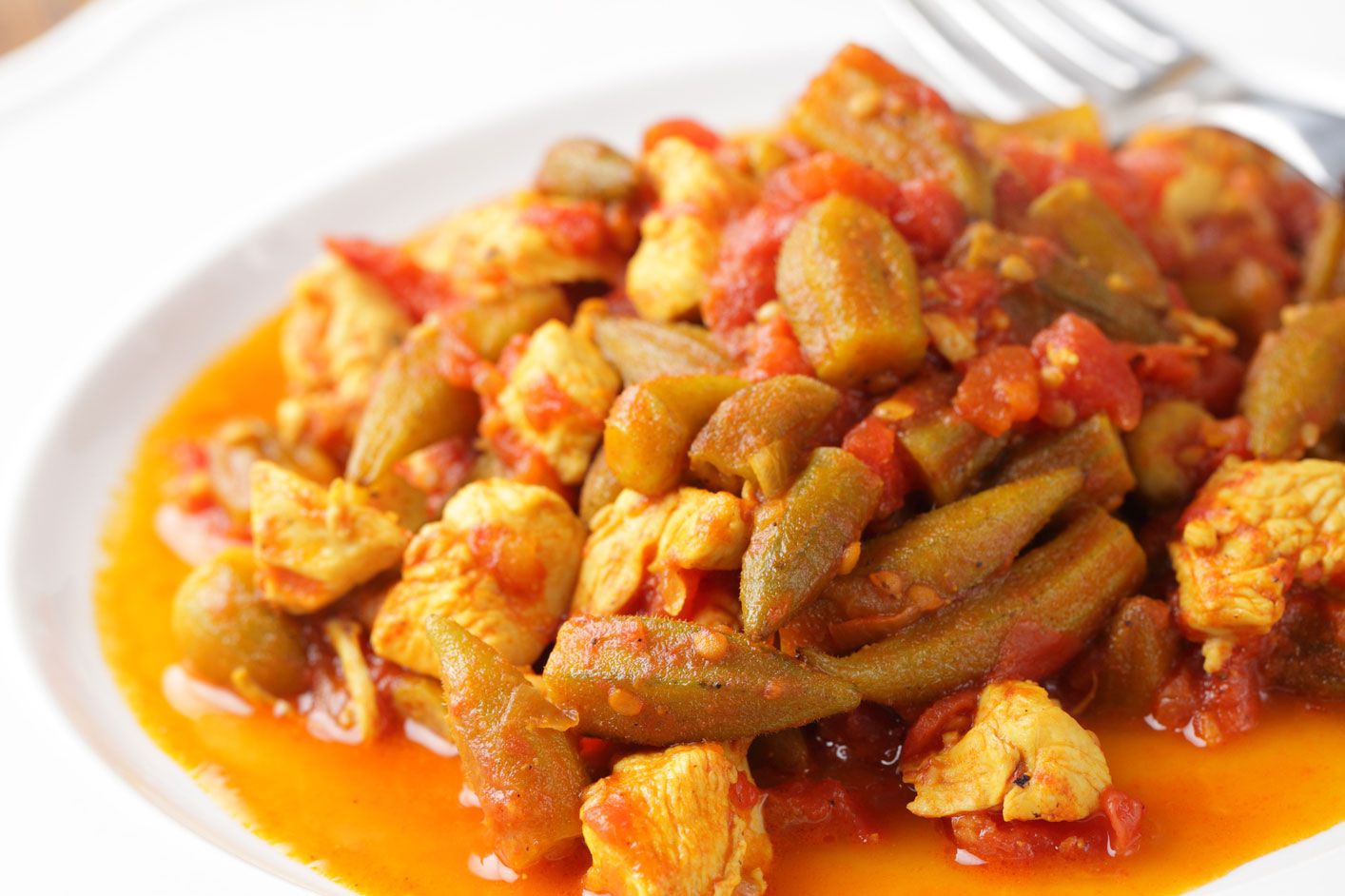 Chicken With Okra Greek Stew Recipe Image