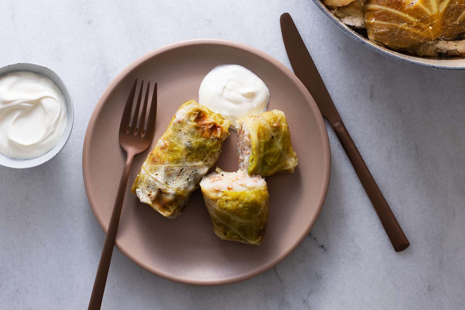 Ukrainian Stuffed Cabbage (Holubtsi) Recipe Image