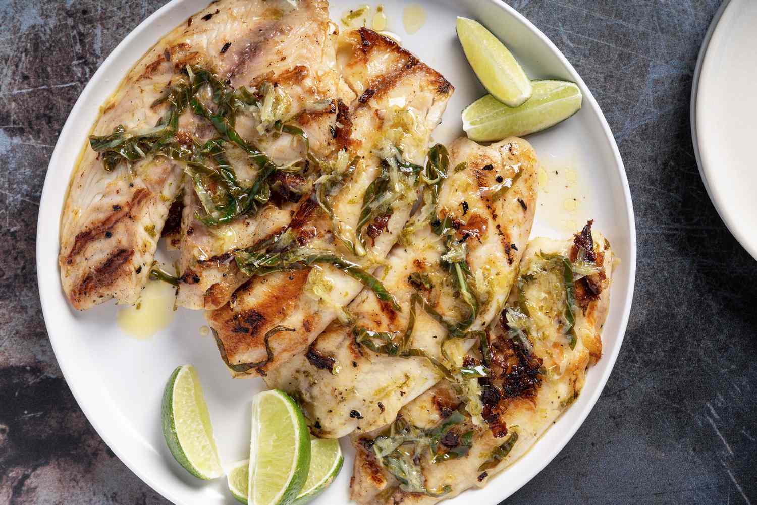 Grilled Lime and Basil Tilapia Recipe Image