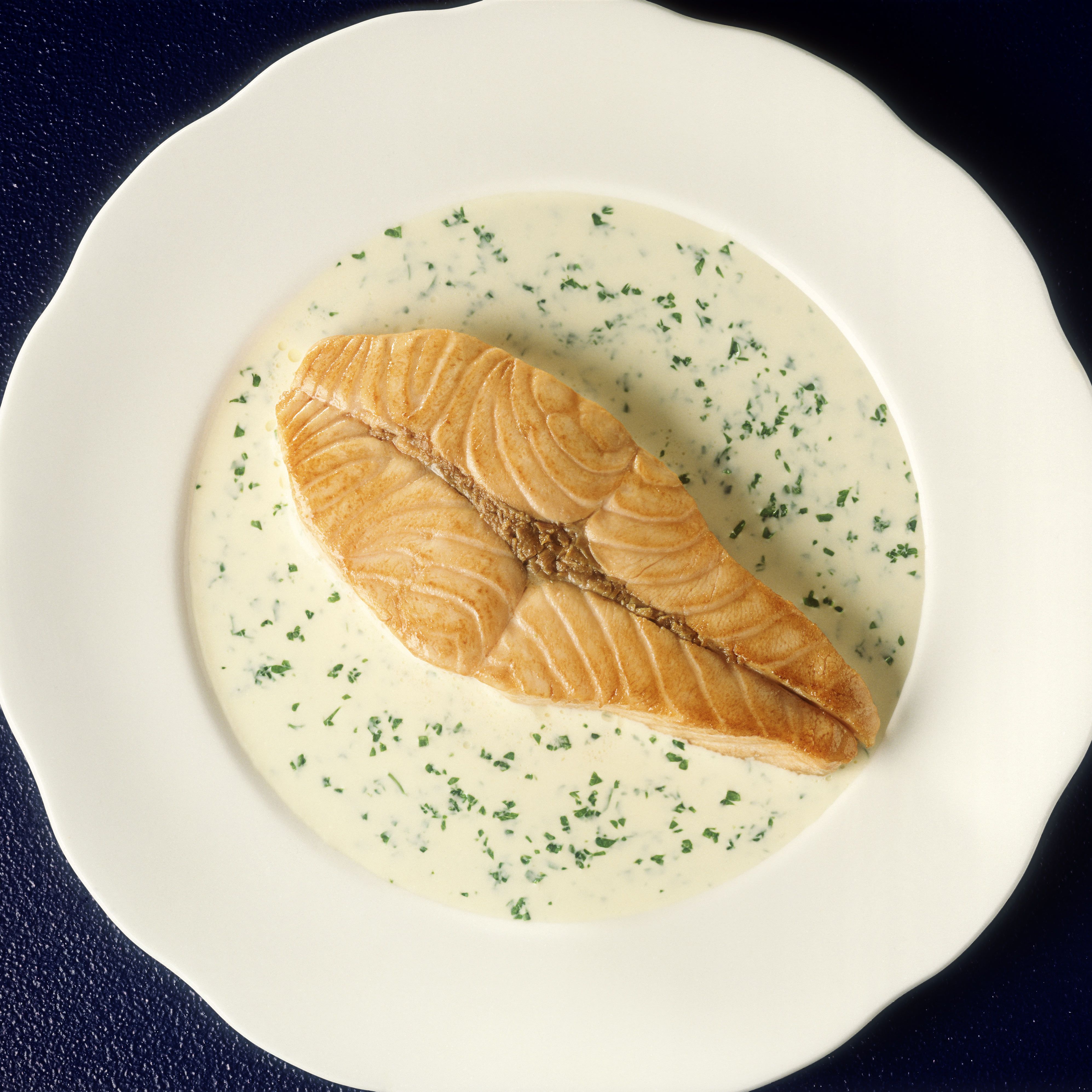 Grilled Salmon with Thai Lemongrass-Coconut Sauce Image
