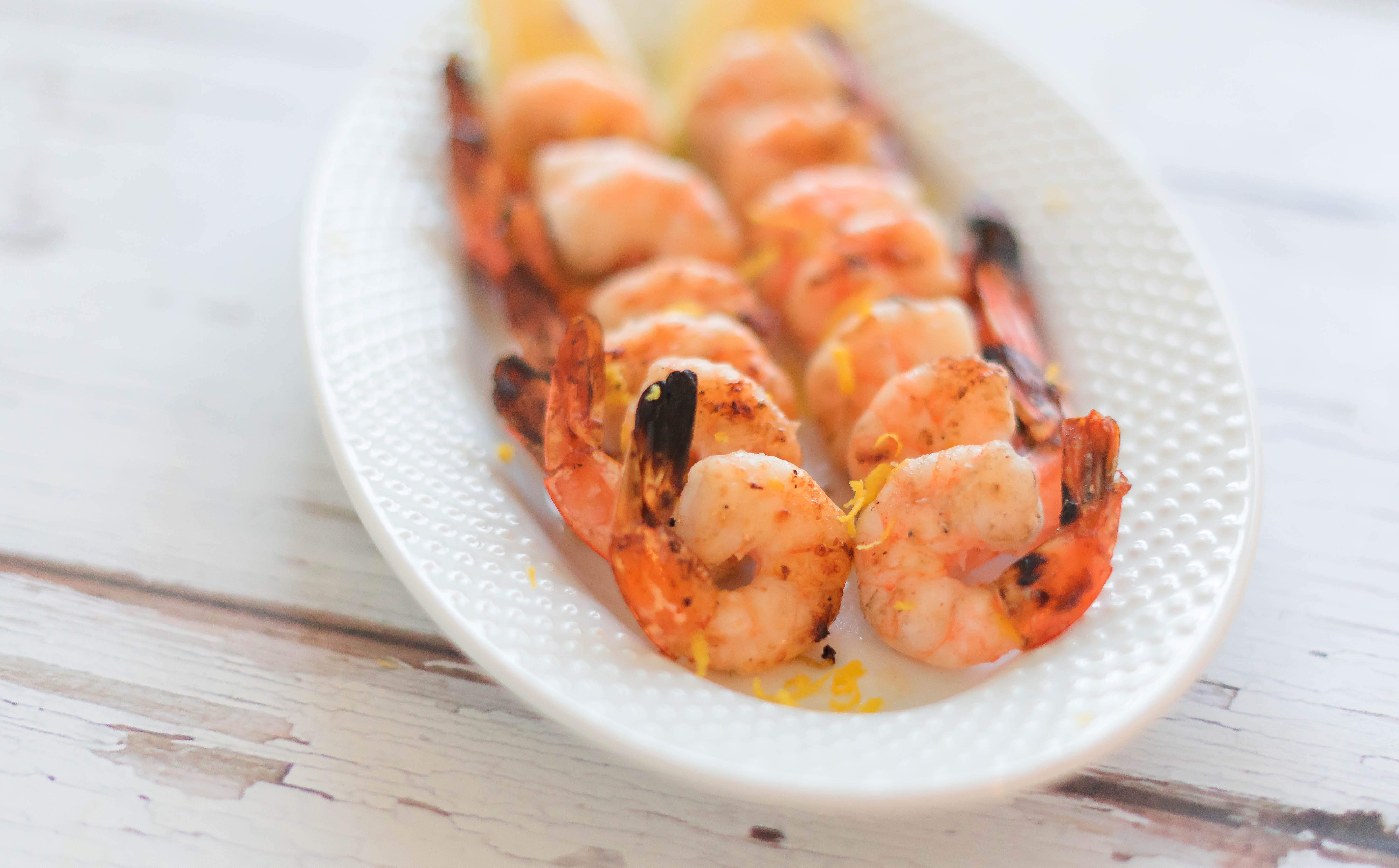 Grilled Shrimp With Lemon Butter Recipe Image