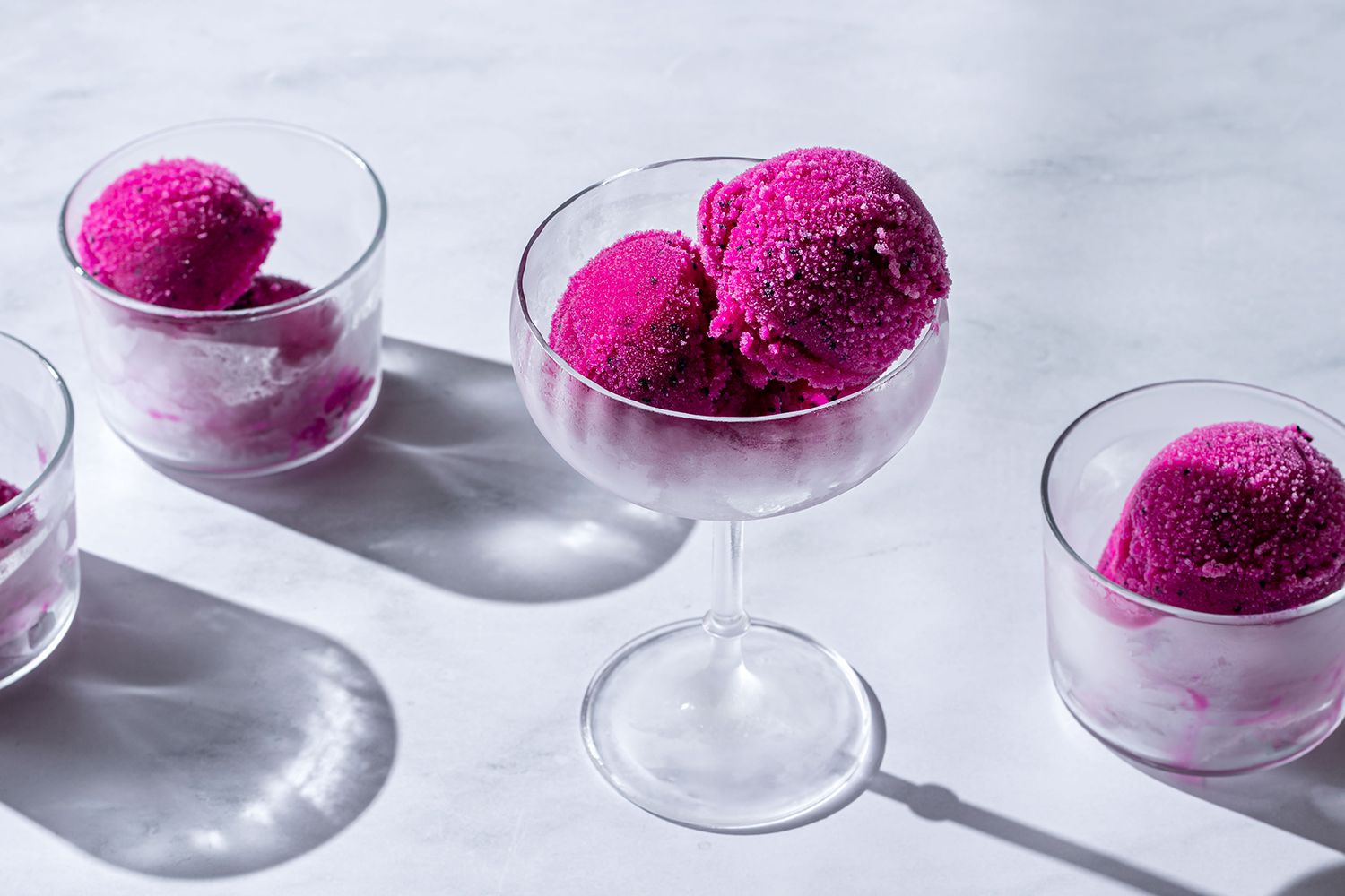 Dragon Fruit Frozen Sorbet Dessert Recipe Image