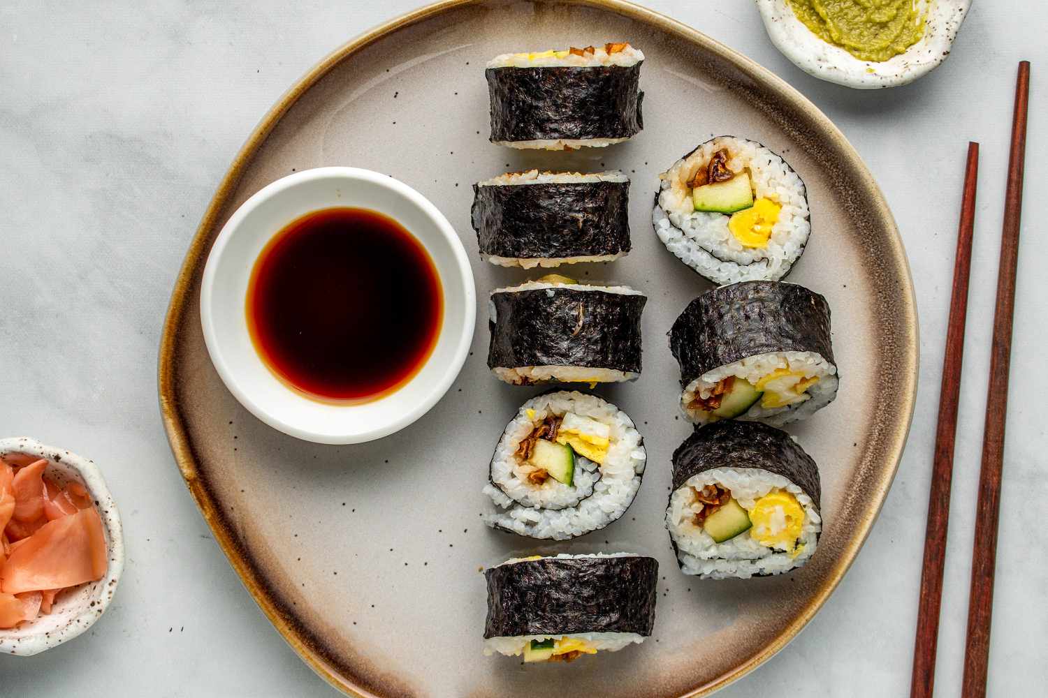 Futomaki Recipe (Fat Rolled Sushi With Vegetables) Image